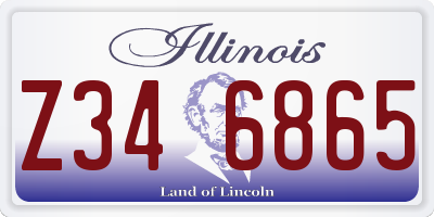 IL license plate Z346865