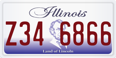 IL license plate Z346866