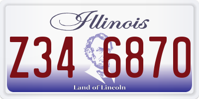 IL license plate Z346870