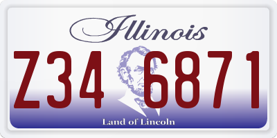 IL license plate Z346871