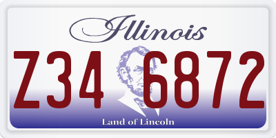 IL license plate Z346872
