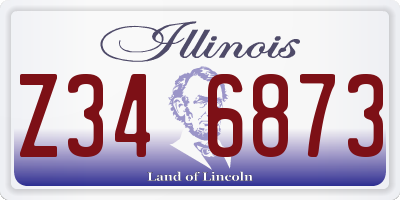 IL license plate Z346873