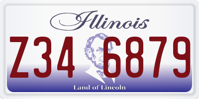 IL license plate Z346879
