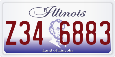 IL license plate Z346883
