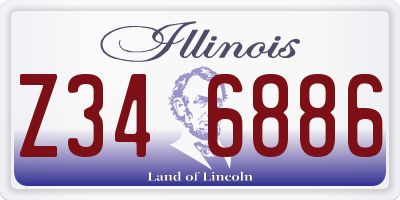 IL license plate Z346886