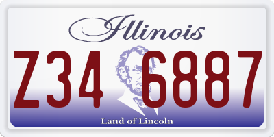 IL license plate Z346887