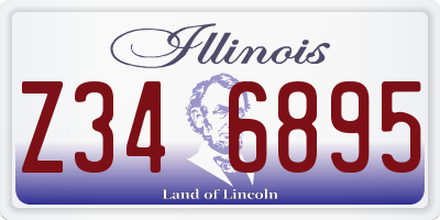 IL license plate Z346895