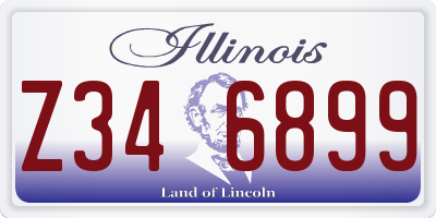 IL license plate Z346899