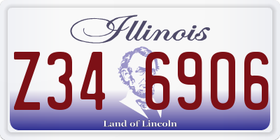 IL license plate Z346906