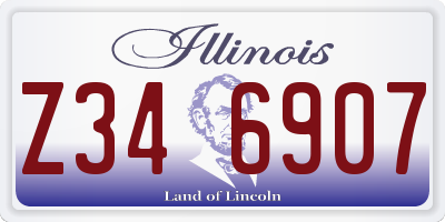 IL license plate Z346907