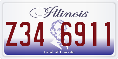 IL license plate Z346911