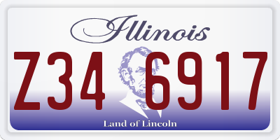 IL license plate Z346917