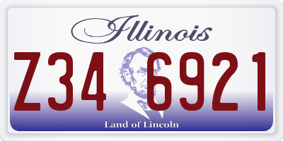 IL license plate Z346921