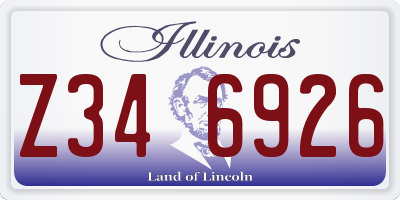 IL license plate Z346926