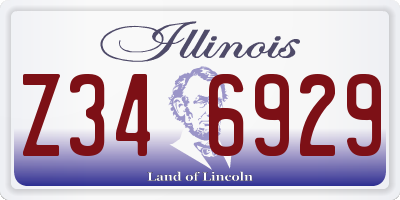 IL license plate Z346929