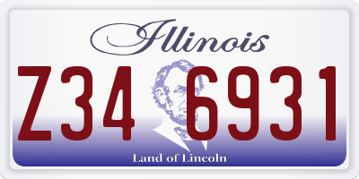 IL license plate Z346931