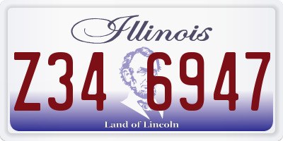 IL license plate Z346947