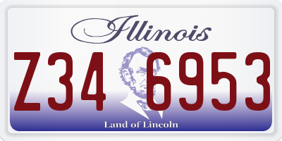 IL license plate Z346953