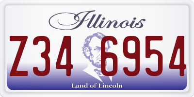 IL license plate Z346954
