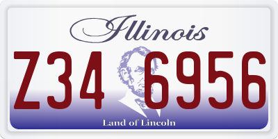 IL license plate Z346956