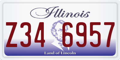 IL license plate Z346957