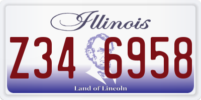 IL license plate Z346958