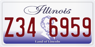 IL license plate Z346959