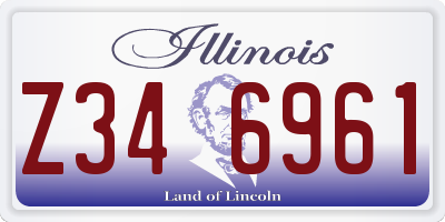 IL license plate Z346961