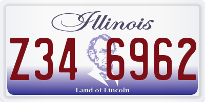 IL license plate Z346962