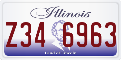 IL license plate Z346963