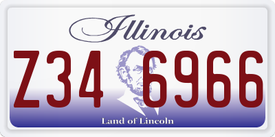 IL license plate Z346966