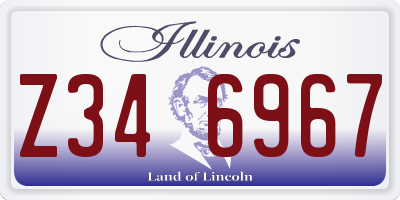 IL license plate Z346967