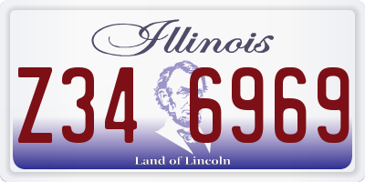 IL license plate Z346969