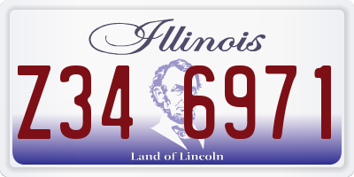 IL license plate Z346971
