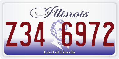 IL license plate Z346972