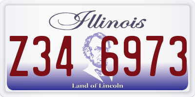 IL license plate Z346973
