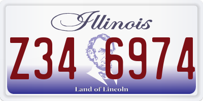IL license plate Z346974