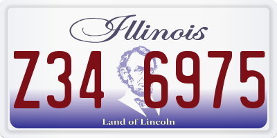 IL license plate Z346975
