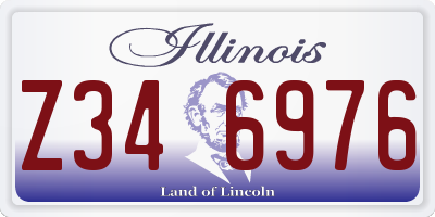 IL license plate Z346976