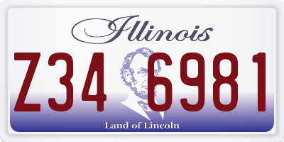 IL license plate Z346981