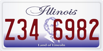 IL license plate Z346982