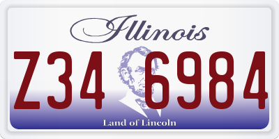IL license plate Z346984
