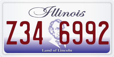 IL license plate Z346992