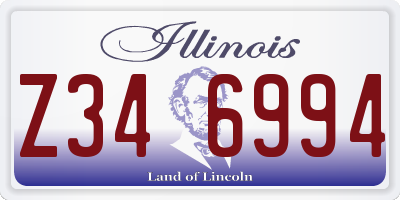 IL license plate Z346994