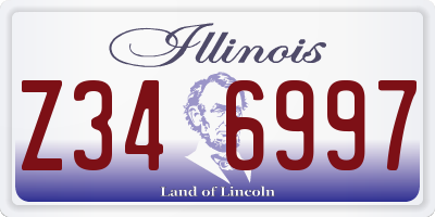 IL license plate Z346997