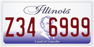 IL license plate Z346999