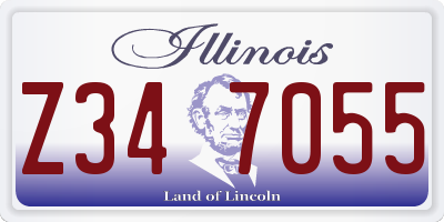 IL license plate Z347055