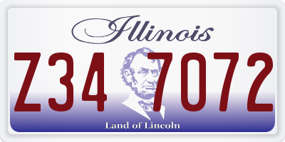 IL license plate Z347072