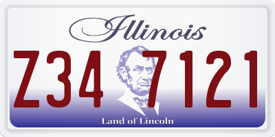 IL license plate Z347121