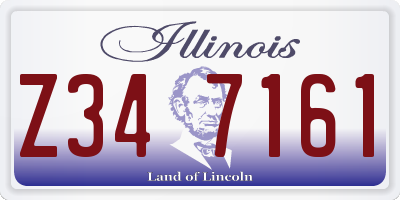 IL license plate Z347161